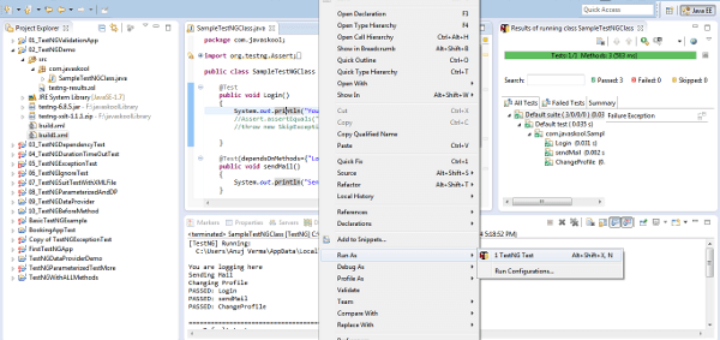testng Sample Example