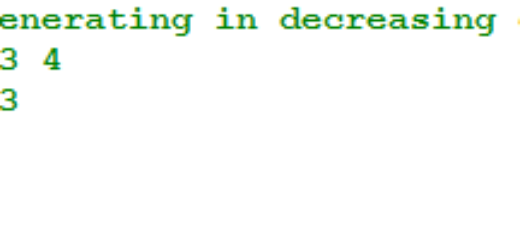 GenerateDecreasingOrder1