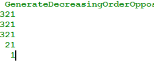 GenerateDecreasingOrderOpposite2